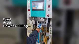 Enchimento de válvula sem-fim, empacotador de válvula, empacotador de sem-fim, enchimento de saco de válvula sem-fim com vedação ultrassônica